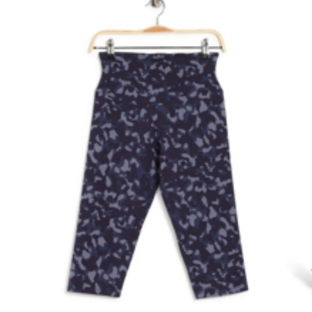 Save over $25! Yummie BLUE CAMO Talia Capri Shaping Leggings, US Med Free Gift!